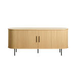 SIDEBOARD Eichefarben 180/76/45 cm - Eichefarben/Schwarz, Trend, Holz/Holzwerkstoff (180/76/45cm) - Xora