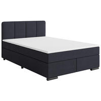 BOXSPRINGBETT 140/220 cm  in Anthrazit  - Anthrazit/Schwarz, MODERN, Karton/Holz (140/220cm) - MID.YOU