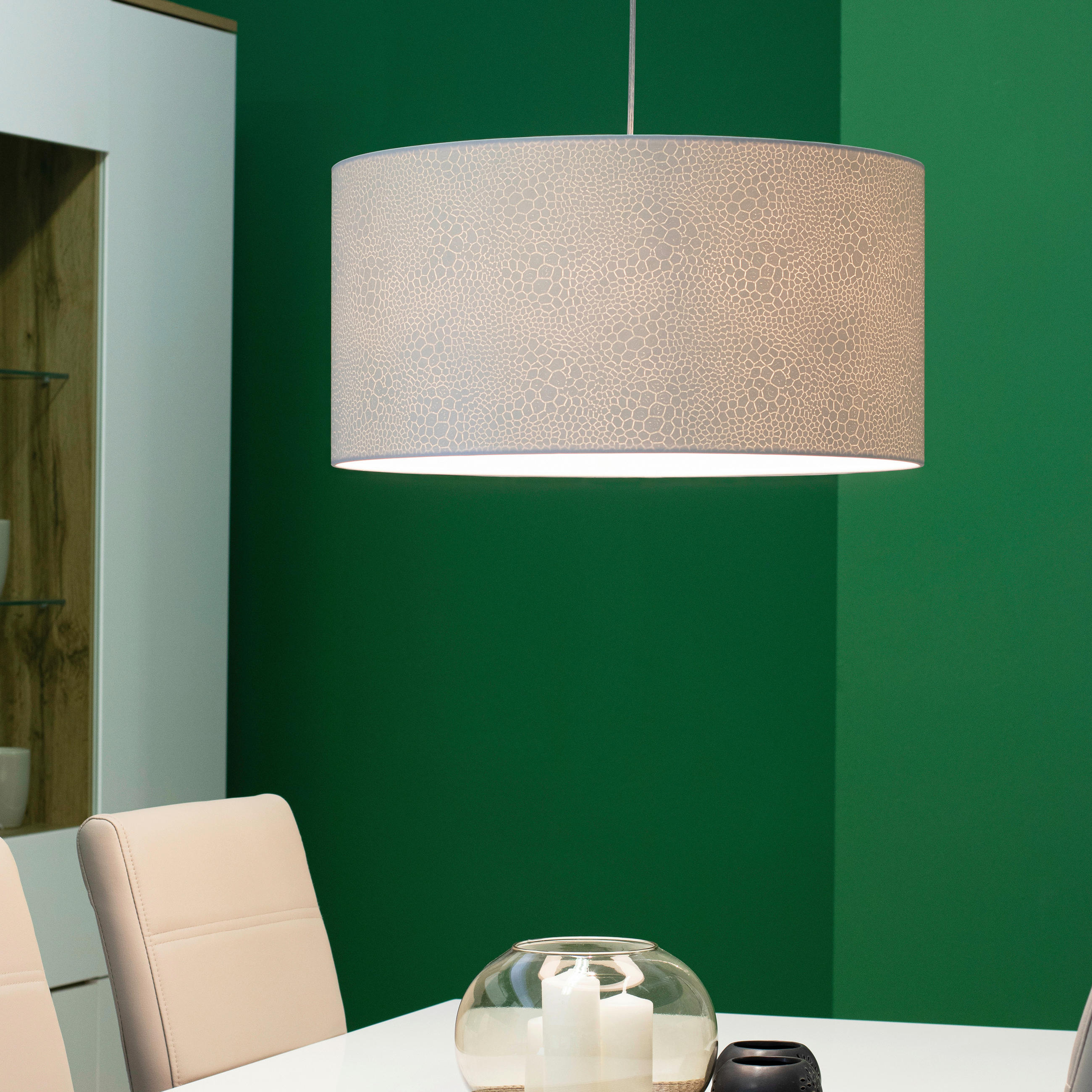 HÄNGELEUCHTE Leila 50/120 cm   - Silberfarben, KONVENTIONELL, Metall (50/120cm)