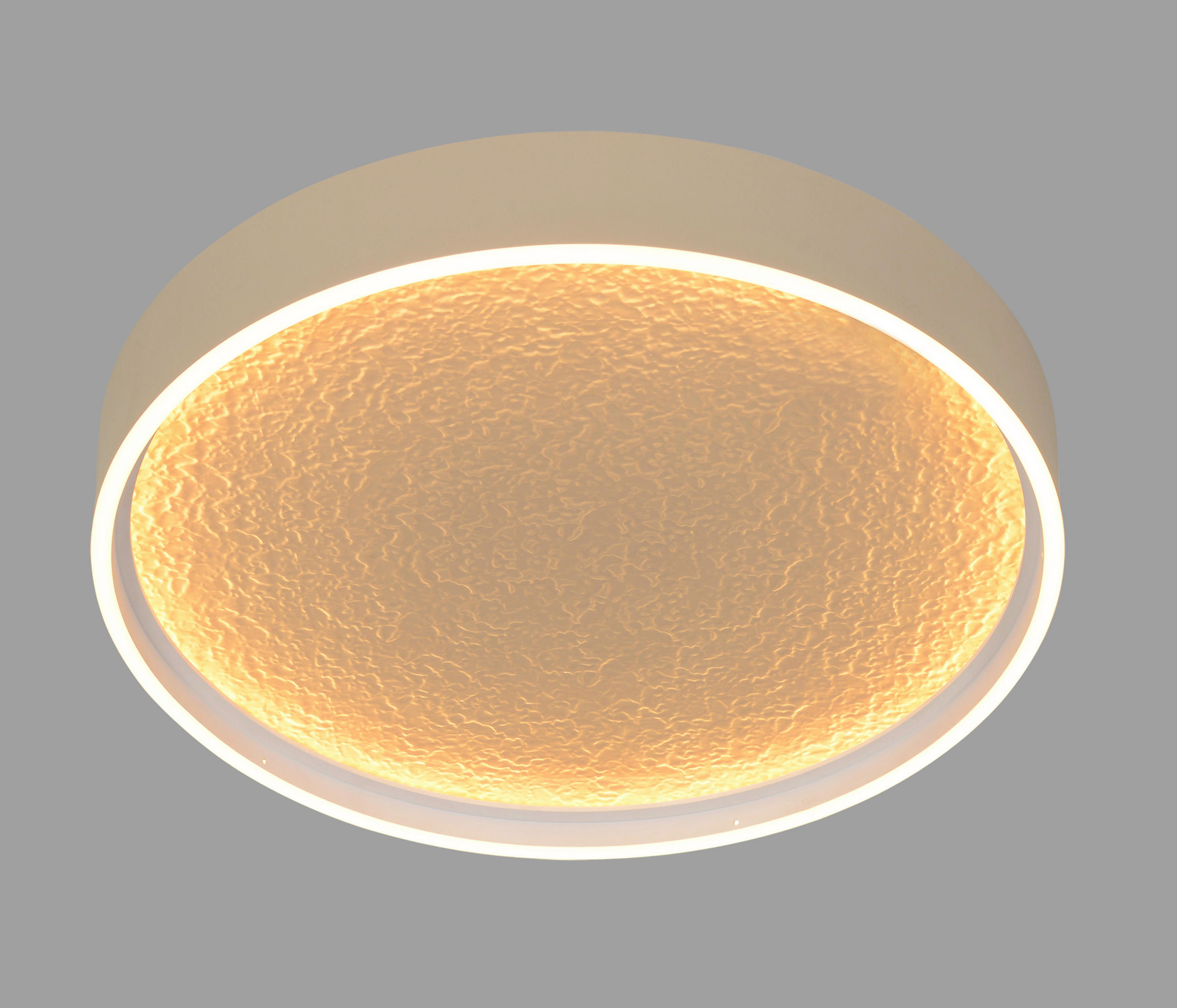 Thumbnail - Led-Deckenleuchte Bormes, Sand, Metall, Kunststoff, rund,rund, 6.5 cm, RoHS, 3-fach schaltbar, Lampen & Leuchten, LED Be...