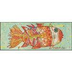 LÄUFER 75/190 cm Funky Fish  - Multicolor/Orange, KONVENTIONELL, Kunststoff (75/190cm) - Esposa
