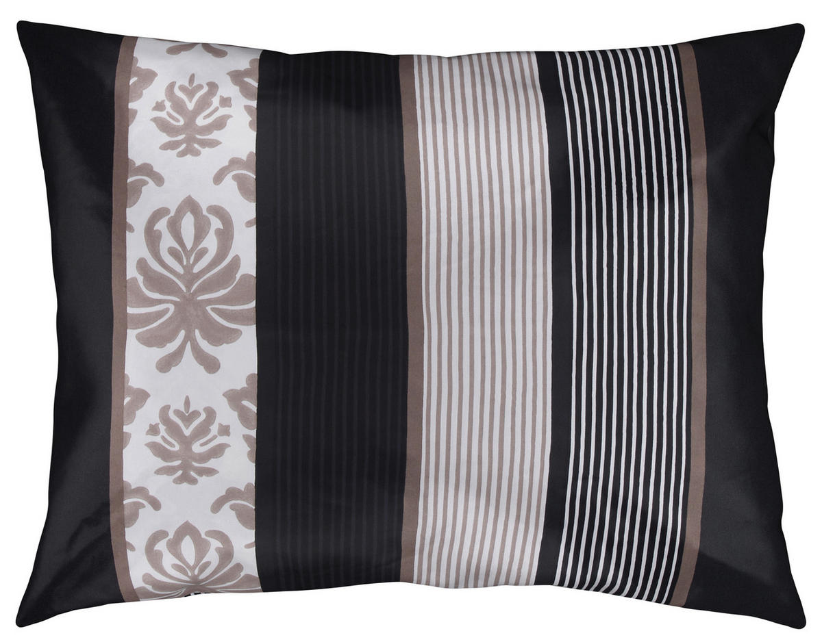 BETTWÄSCHE 3-teilig Makosatin 140/220 cm  - Schwarz/Weiß, Design, Naturmaterialien/Textil (140/220cm) - Joop!