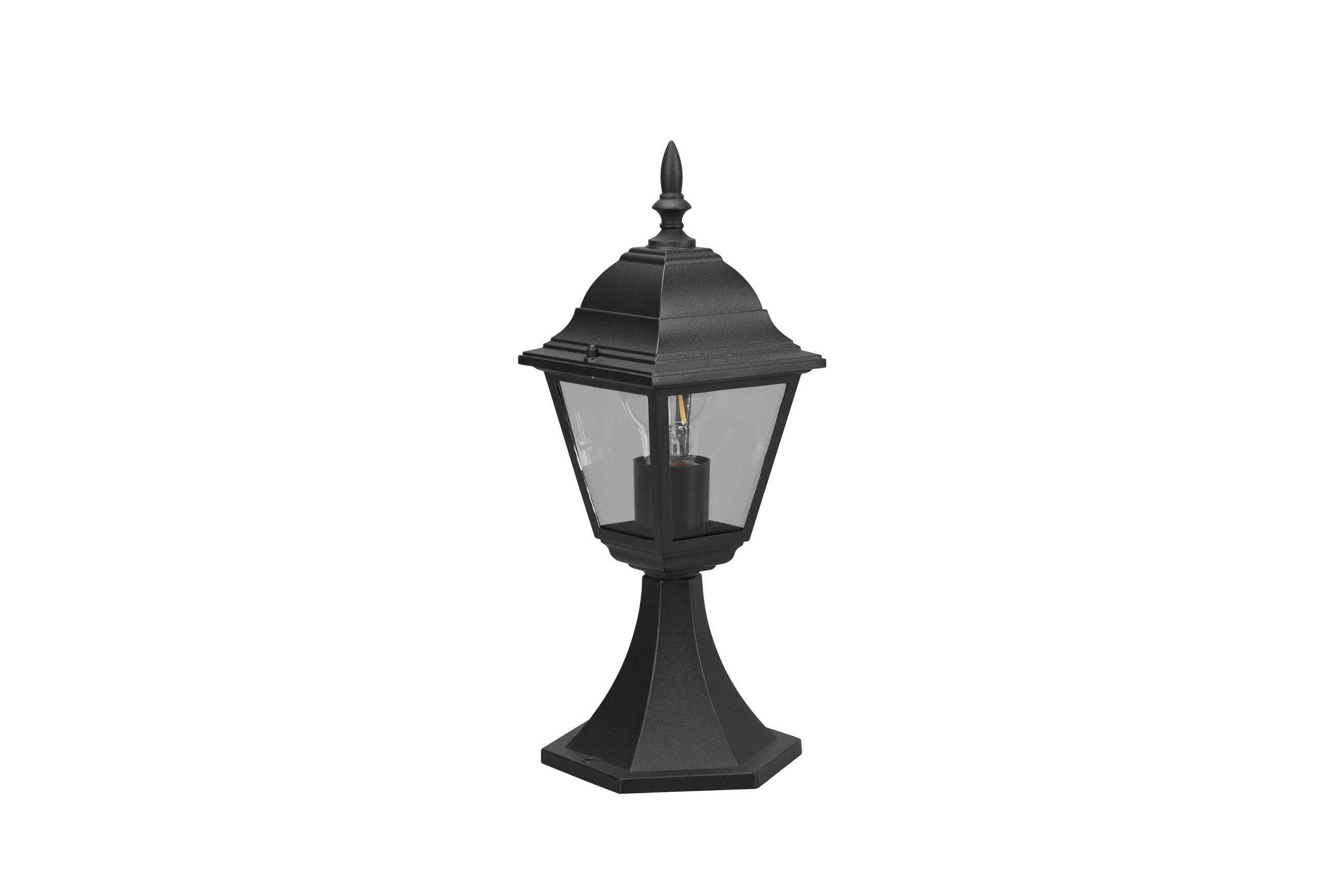 Trio Leuchten Wegeleuchte Klar, Schwarz 39.5 cm