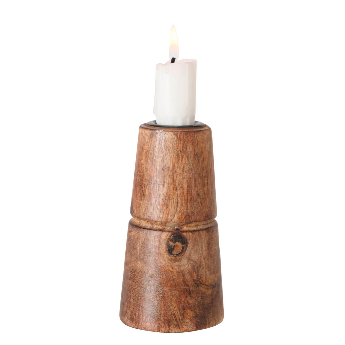 STOJAN NA SVIEČKU  drevo - prírodná farba, Natur, drevo (6,0/11cm)