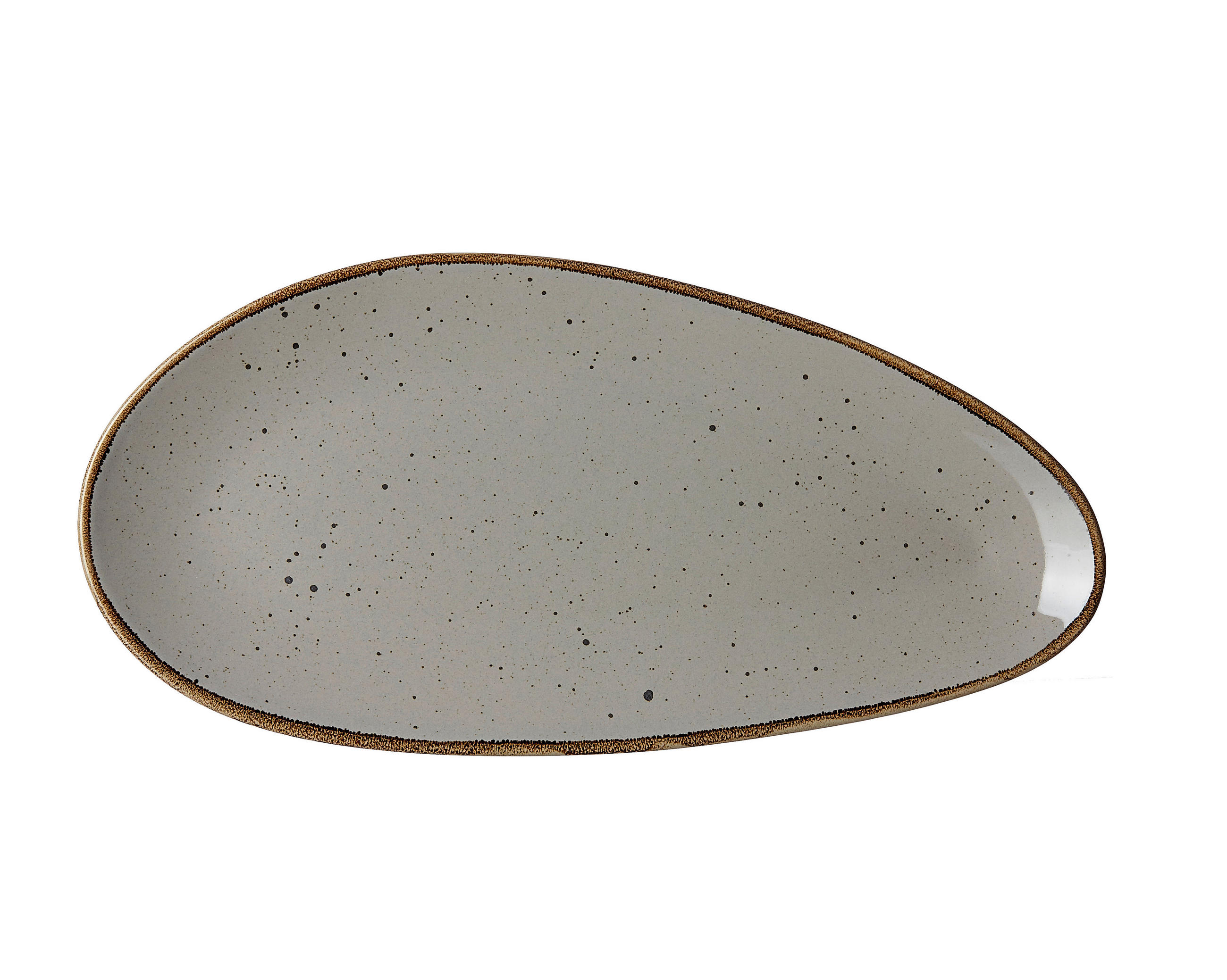 SERVIERPLATTE - Taupe, Basics, Keramik (35,5/17cm) - Ritzenhoff Breker