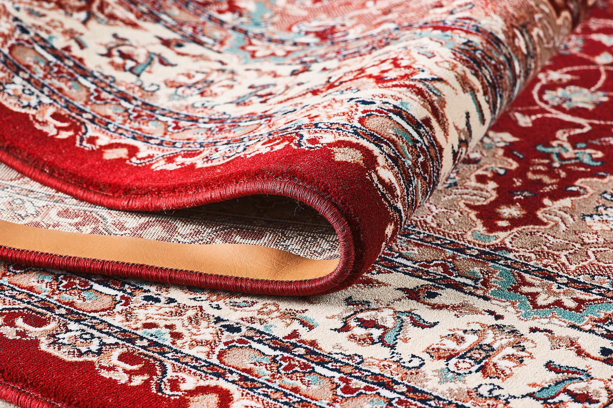 VINTAGE-TEPPICH 120/170 cm Semerkand Dunkelrot, Beige  - Beige/Dunkelrot, LIFESTYLE, Textil (120/170cm)