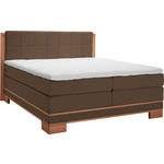 BOXSPRINGBETT 140/200 cm  in Braun, Buchefarben  - Buchefarben/Braun, Natur, Holz/Textil (140/200cm) - Linea Natura