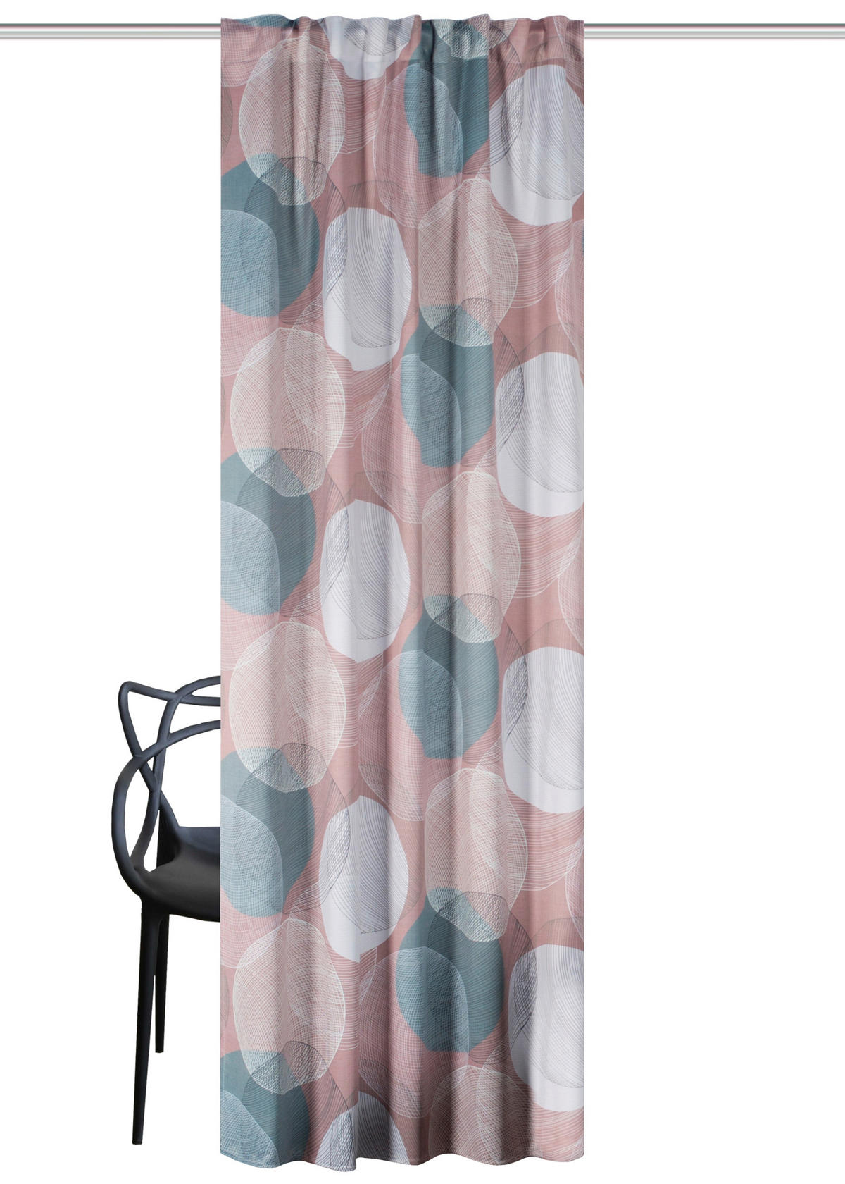 FERTIGVORHANG  blickdicht   135/245 cm  - Rosa, Design, Textil (135/245cm)