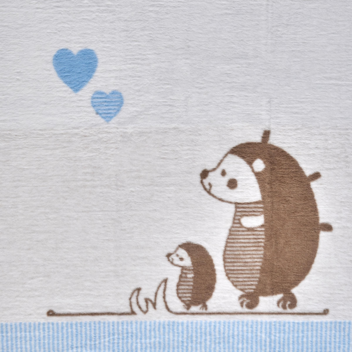 SCHMUSEDECKE FIPS  75/100 cm  - Blau/Weiss, Basics, Textil (75/100cm) - Patinio
