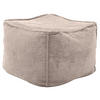 HOCKER Textil Taupe  - Taupe, Design, Textil (66/40/66cm) - Lomoco