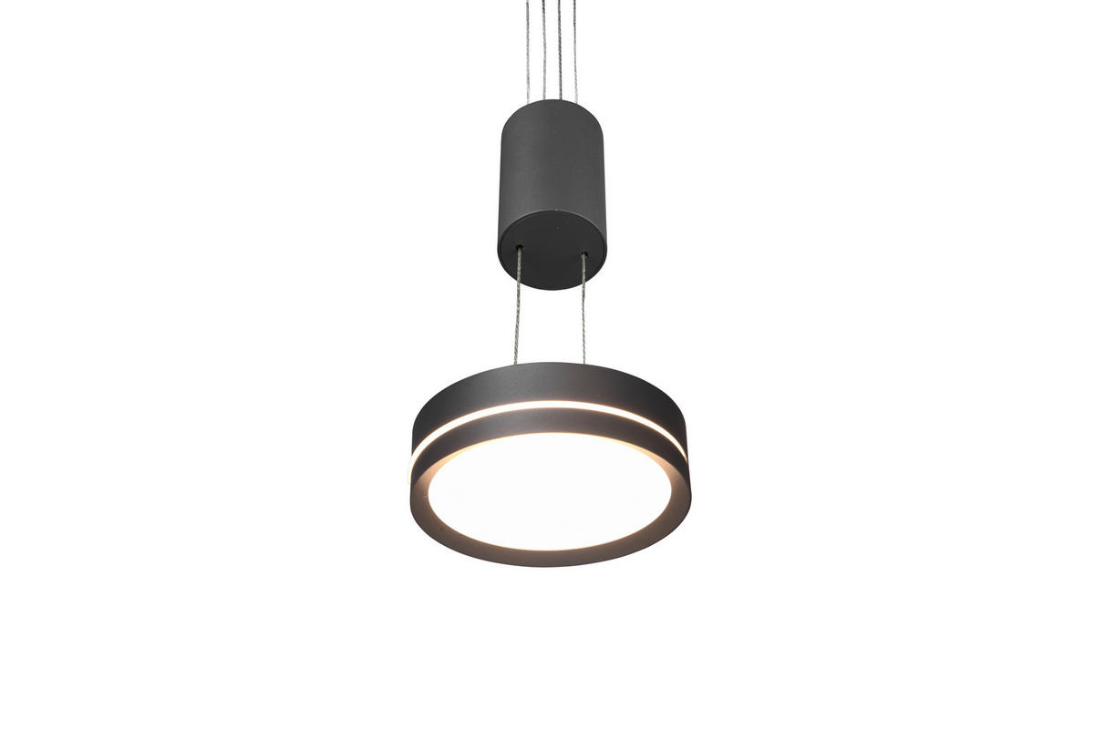 LED-HÄNGLAMPA 14/150 cm  - antracit, Basics, metall (14/150cm) - Trio Leuchten