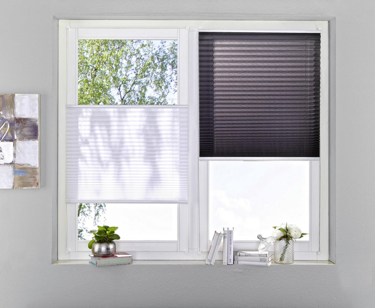 PLISE ZAVESA siva, tekstil - siva, Konvencionalno, tekstil (80/130cm) - Homeware