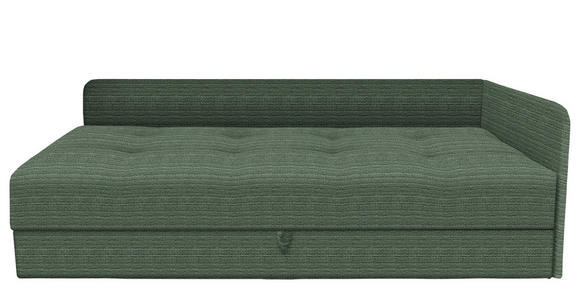 LIEGE in Velours Olivgrün - Schwarz/Olivgrün, KONVENTIONELL, Kunststoff/Textil (205/80/95cm) - Xora