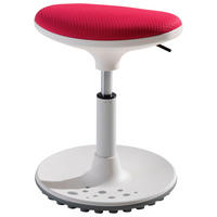 BÜROHOCKER Weiß, Brombeere  - Brombeere/Weiß, Design, Kunststoff/Textil (38/48/27,5cm) - Paidi