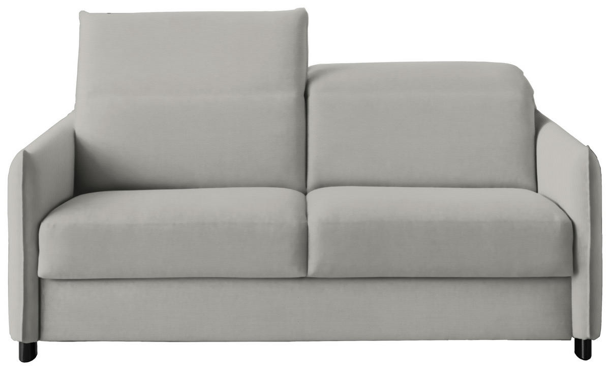 SCHLAFSOFA in Textil Grau  - Schwarz/Grau, Konventionell, Textil/Metall (188/84-105/100cm) - Bali
