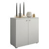 KOMMODE  in 70/74/40 cm  - Silberfarben/Schwarz, Basics, Holzwerkstoff/Kunststoff (70/74/40cm) - MID.YOU