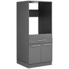 WASCHMASCHINENSCHRANK 67,5/162/67,5 cm  in Anthrazit  - Anthrazit/Silberfarben, Design, Holzwerkstoff/Kunststoff (67,5/162/67,5cm)