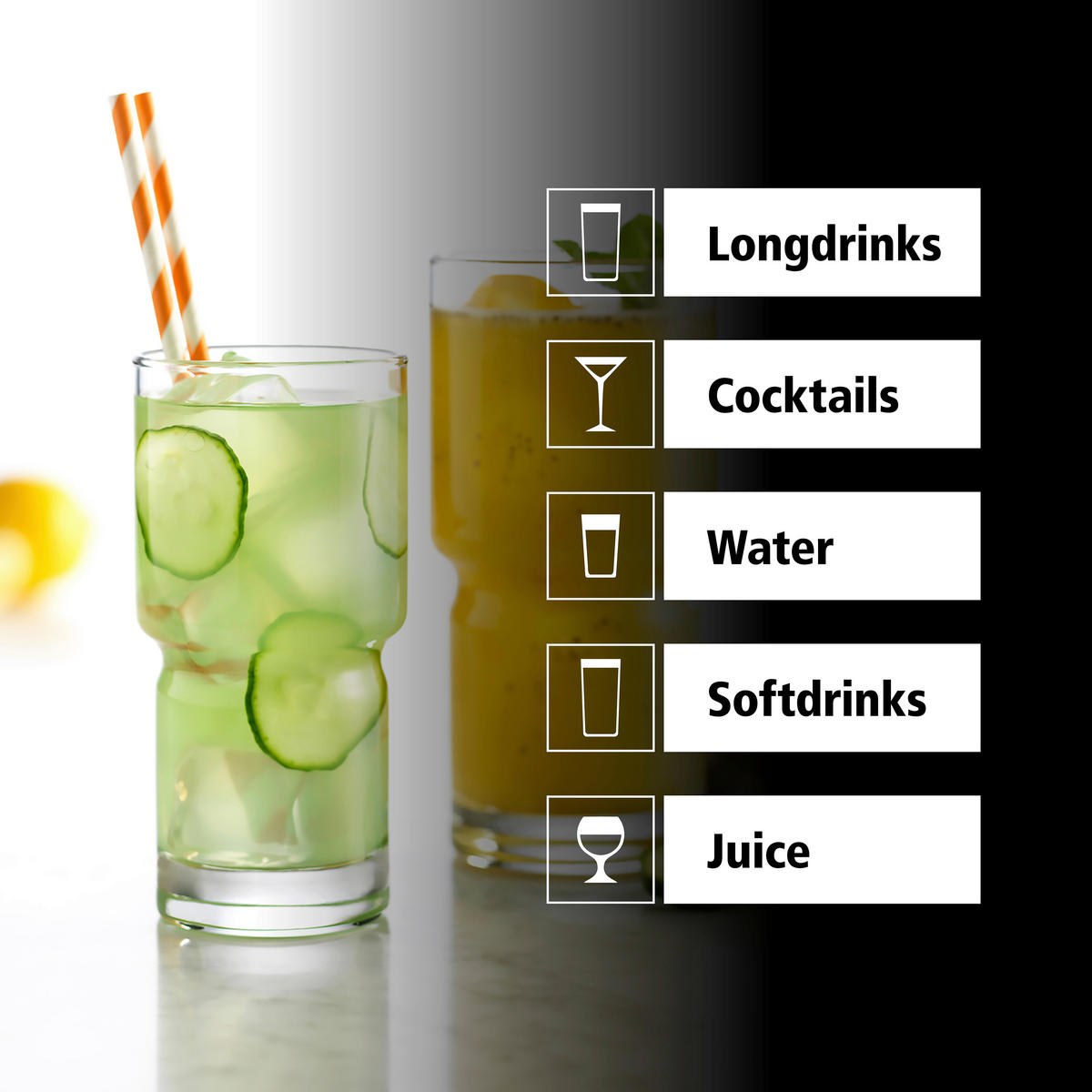 GLÄSERSET NEWTON  12-teilig  - Klar, Basics, Glas (7/14,5cm)