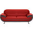 DREISITZER-SOFA Lederlook Rot, Dunkelgrau - Chromfarben/Dunkelgrau, Basics, Textil/Metall (208/85/87cm) - Ti`me DREISITZER-SOFA Lederlook Rot, Dunkelgrau - Chromfarben/Dunkelgrau, Basics, Textil/Metall (208/85/87cm) - Ti`me