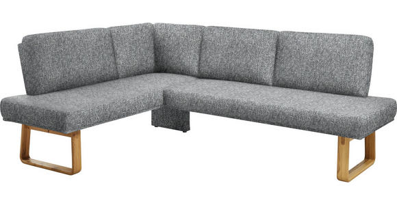 ECKBANK 174/280 cm in Grau, Eichefarben - Eichefarben/Grau, Design, Holz/Textil (174/280cm) - Dieter Knoll