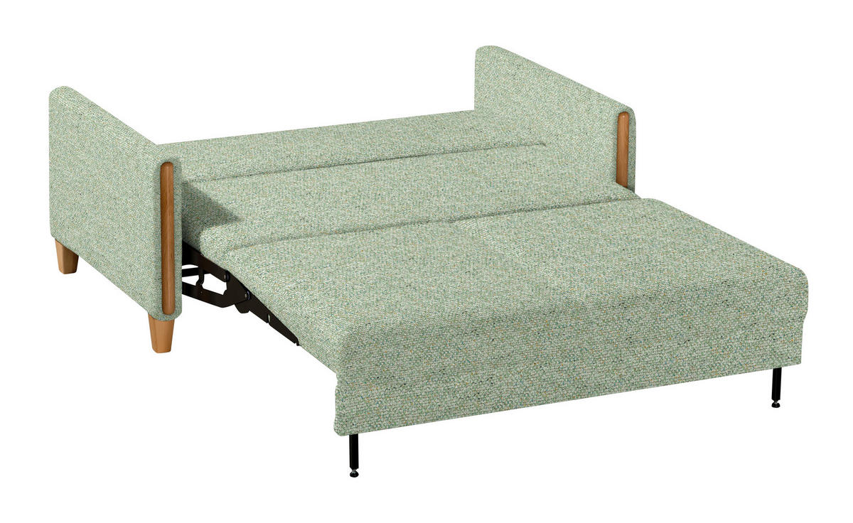 SCHLAFSOFA Webstoff Buchefarben, Hellgrün  - Buchefarben/Hellgrün, Design, Holz/Textil (174/88/104cm) - Niels Andersson