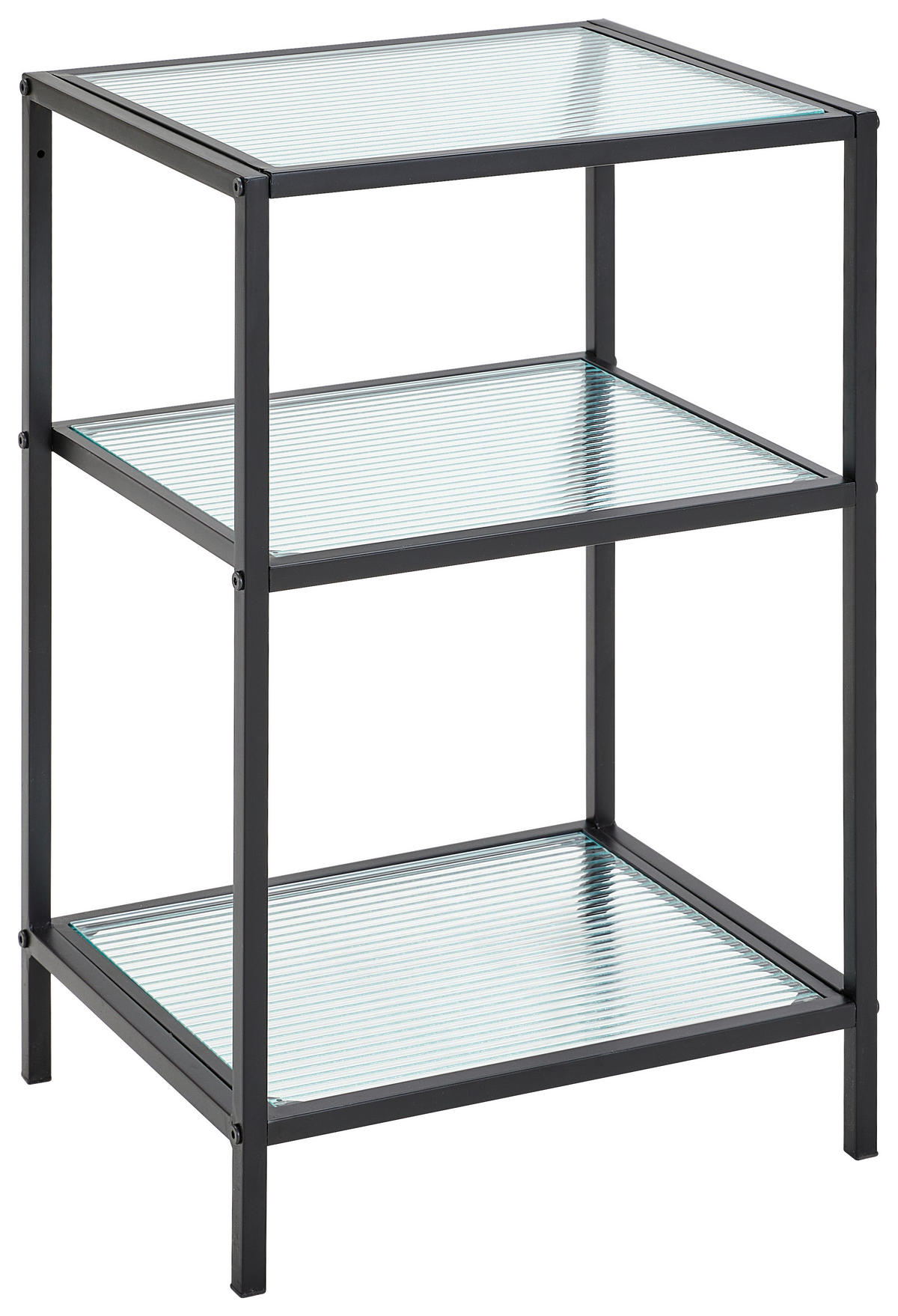 REGAL  42/64/35 cm Schwarz  - Schwarz, Design, Glas/Metall (42/64/35cm) - MID.YOU