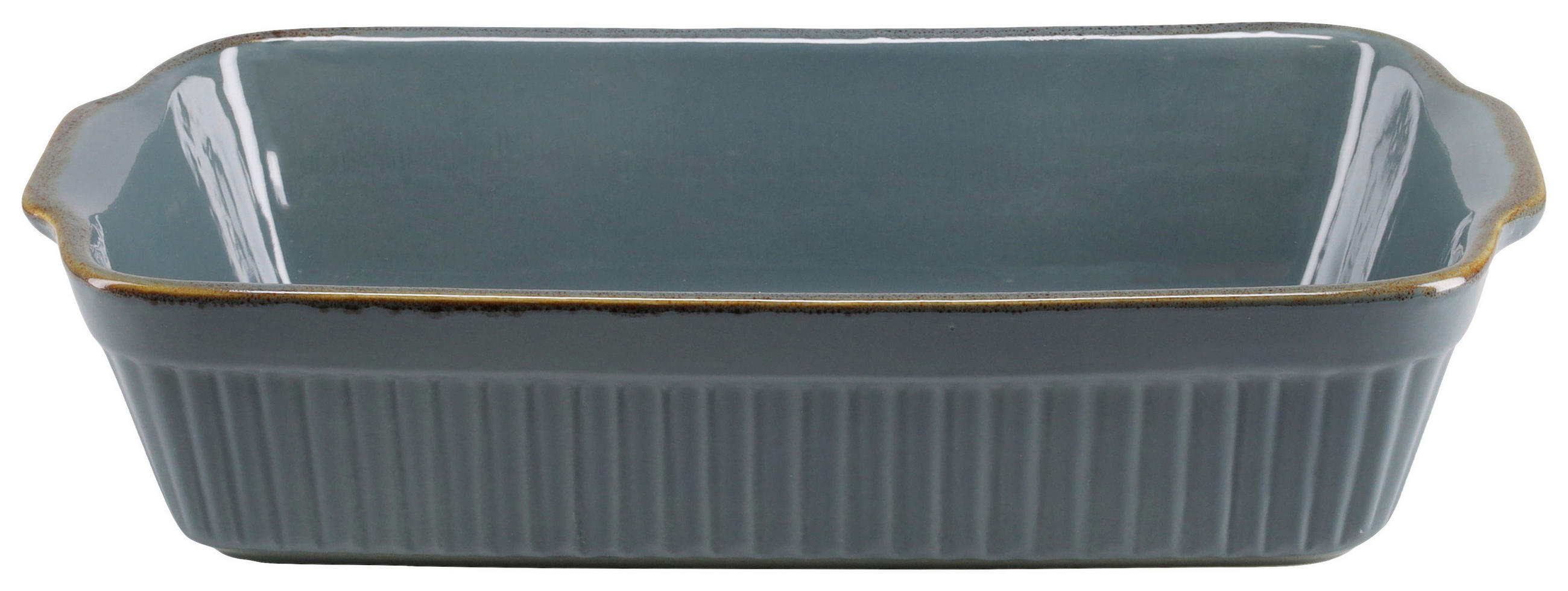 AUFLAUFFORM Keramik Steinzeug  - Petrol, KONVENTIONELL, Keramik (34/20/7,5cm) - Creatable