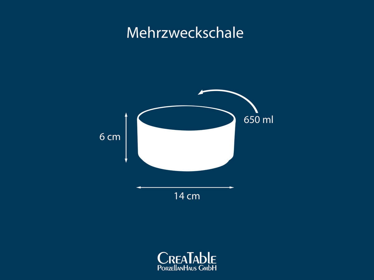 MÜSLISCHALENSET Futuro 4-teilig  - Hellbraun, Basics, Keramik (14/14/6cm) - Creatable