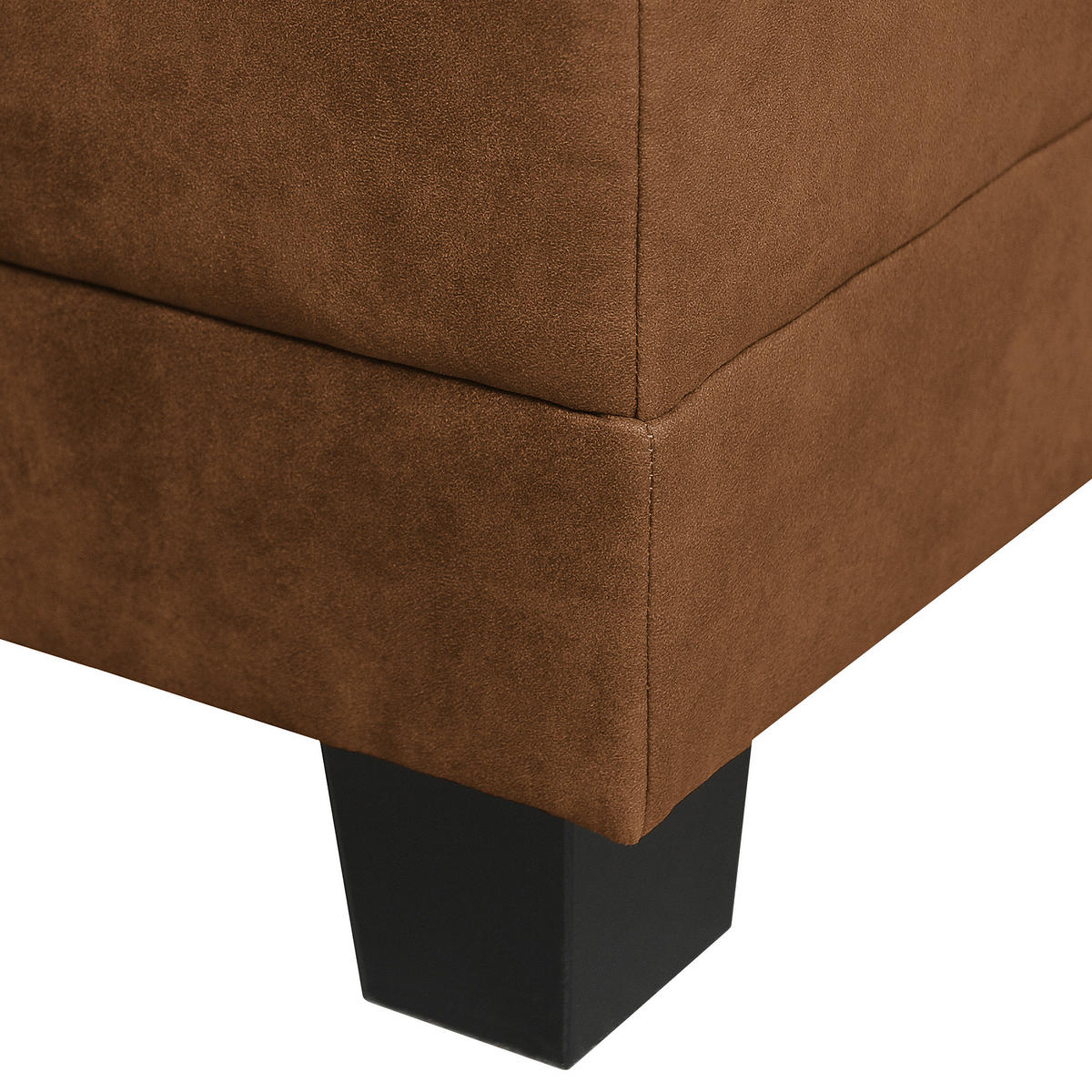 KUTNA GARNITURA tekstil  konjak   - smeđa/konjak, Design, tekstil/drvo (200/144cm) - MID.YOU