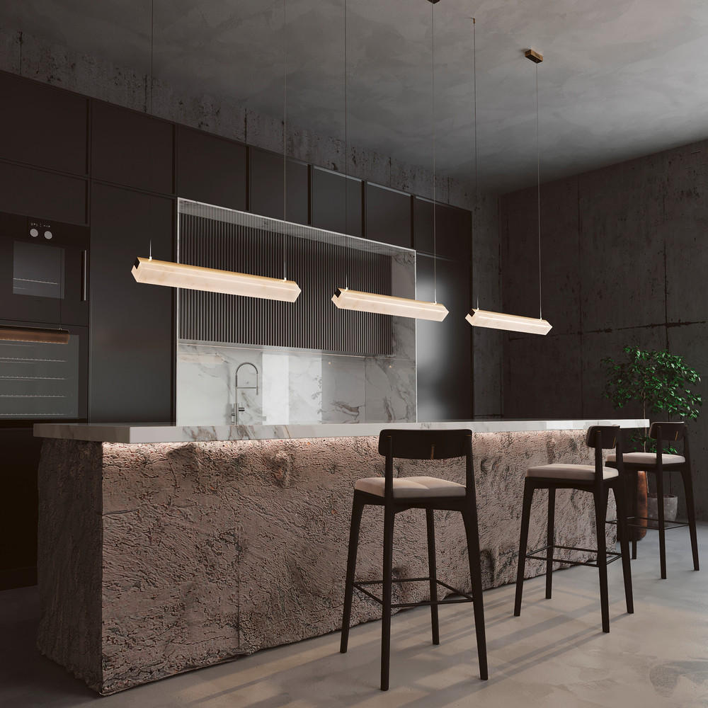 PENDELLEUCHTE 100/8,5/96,2 cm   - Messingfarben, MODERN, Metall (100/8,5/96,2cm) - MAYTONI