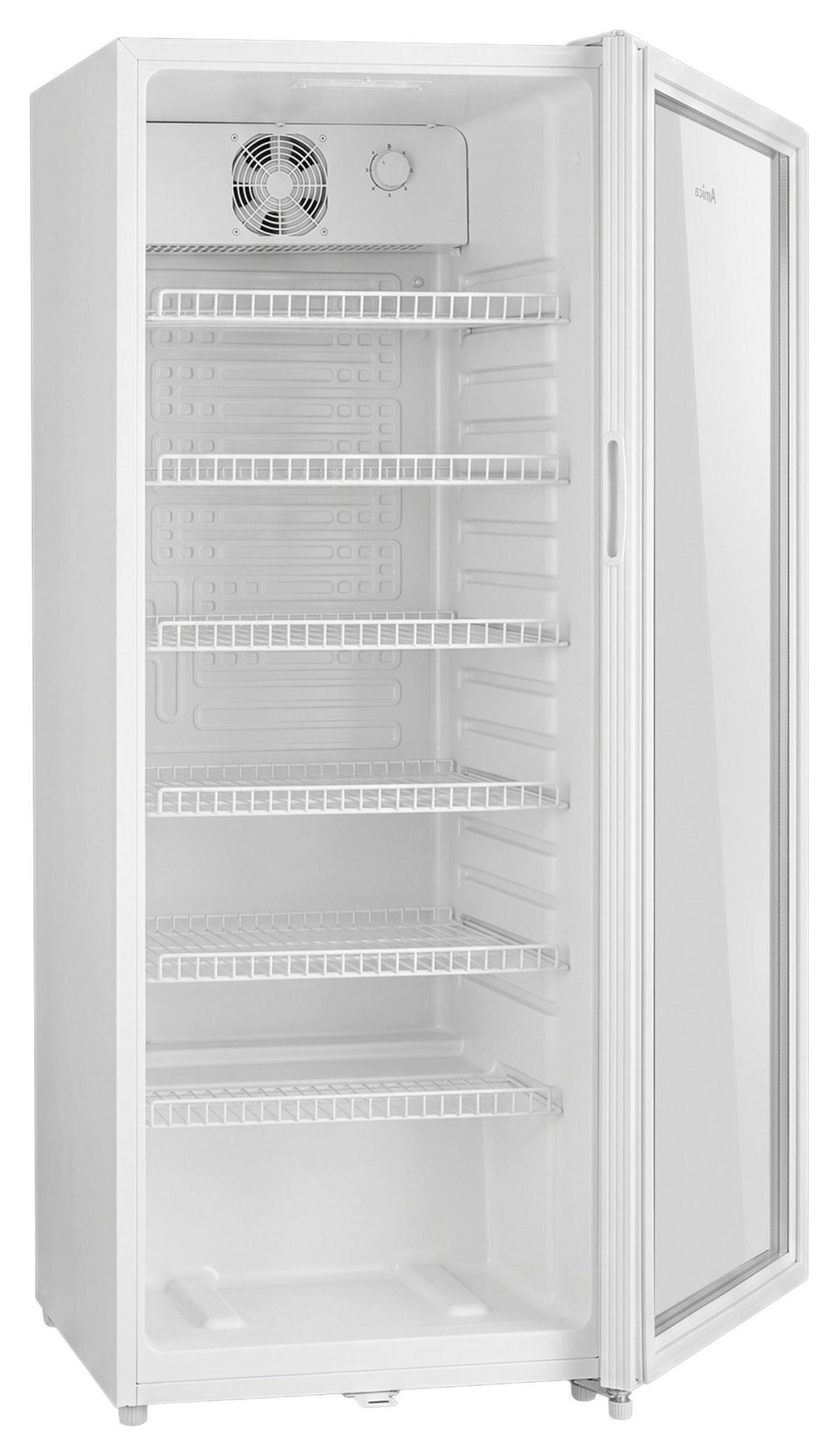 GETRÄNKEKÜHLSCHRANK 54,5/141/54 cm  - Weiß, Basics, Glas/Metall (54,5/141/54cm) - Amica