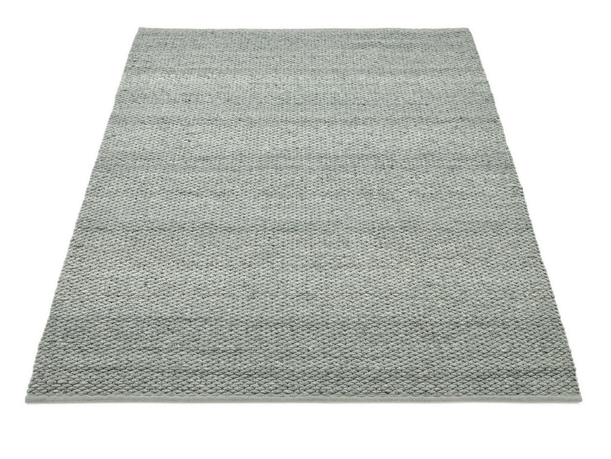 HANDWEBTEPPICH 130/190 cm Grün  - Grün, Basics, Textil (130/190cm) - Linea Natura