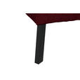 ECKSOFA in Chenille Rot  280/205 cm  - Rot/Schwarz, Design, Textil/Metall (280/205cm) - Xora
