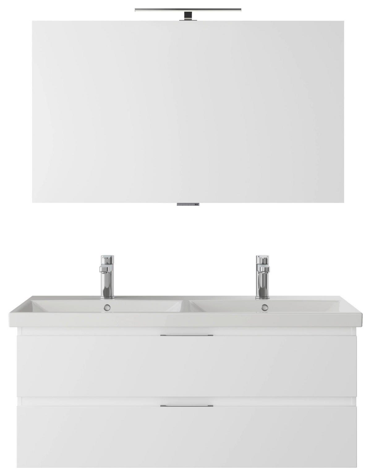 BADEZIMMER  in 120 cm  - Weiß Hochglanz/Weiß, KONVENTIONELL, Holzwerkstoff (120cm) - Pelipal