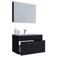 BADEZIMMER 3-teilig 60 cm  - Weiss/Alufarben, Modern, Keramik/Holzwerkstoff (60cm) - MID.YOU