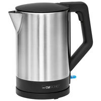 WASSERKOCHER 1,5 L  - Edelstahlfarben/Schwarz, Trend, Kunststoff/Metall (21/22/16cm) - Clatronic