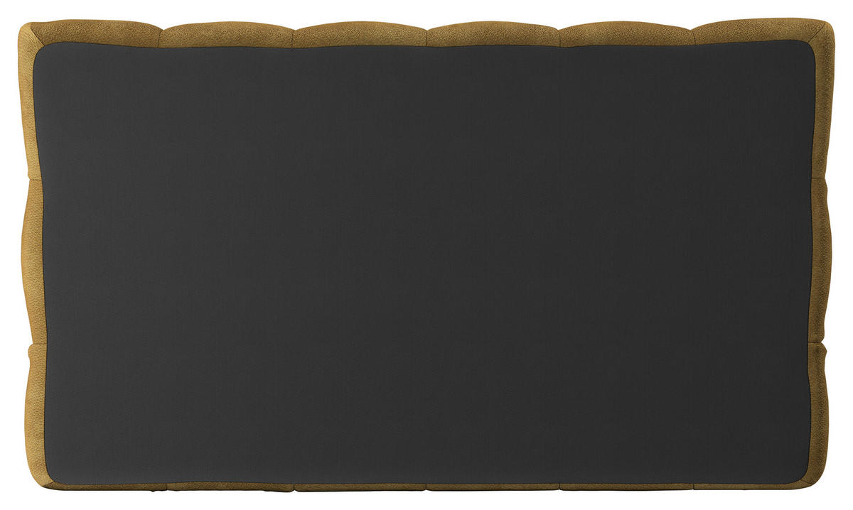 BOXBETT 160/200 cm,  in Goldfarben, gepolstertes Kopfteil, Bettkasten, Topper, H3 + H3 = fest  - Goldfarben/Schwarz, Design, Textil/Metall (160/200cm) - Ti'me