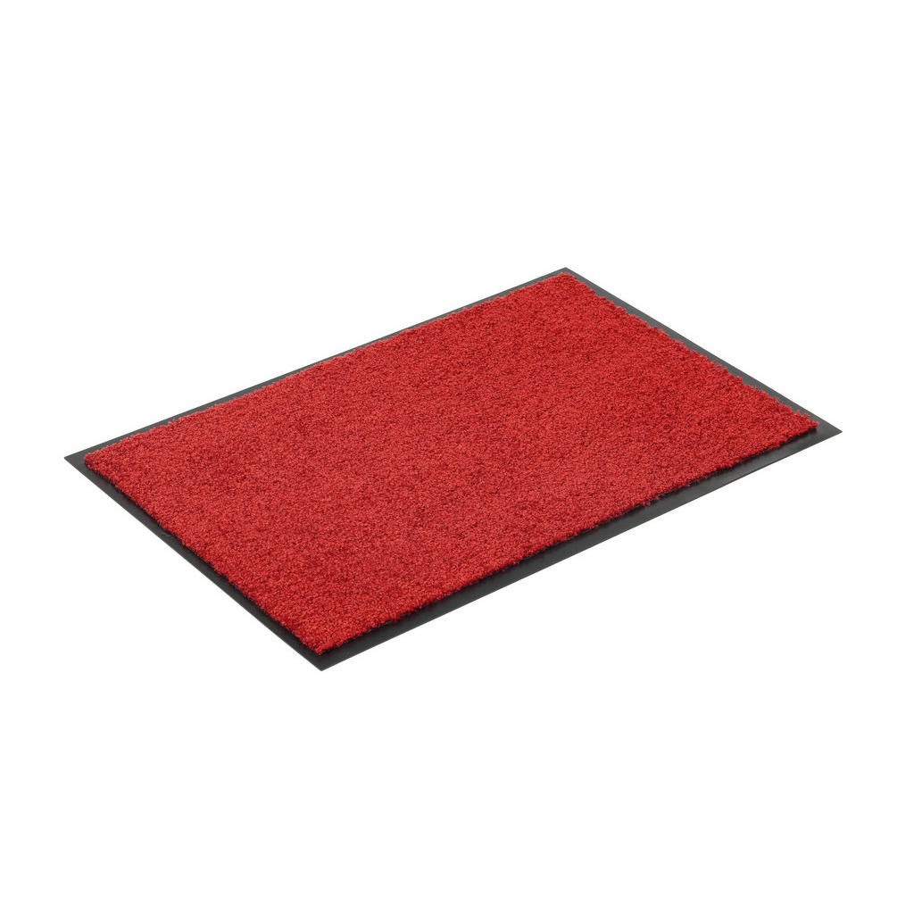 Thumbnail - Esposa FUßMATTE Diamant, Rot, Textil, Uni, rechteckig, 90x150 cm, rutschfest, für Fußbodenheizung geeignet, Teppiche & B...