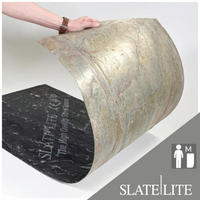 WANDPANEEL Grau, Dunkelgrau, Dunkelgrün, Dunkelrot, Dunkelgelb  - Dunkelgrün/Dunkelgrau, Basics, Kunststoff/Stein (240/120cm)