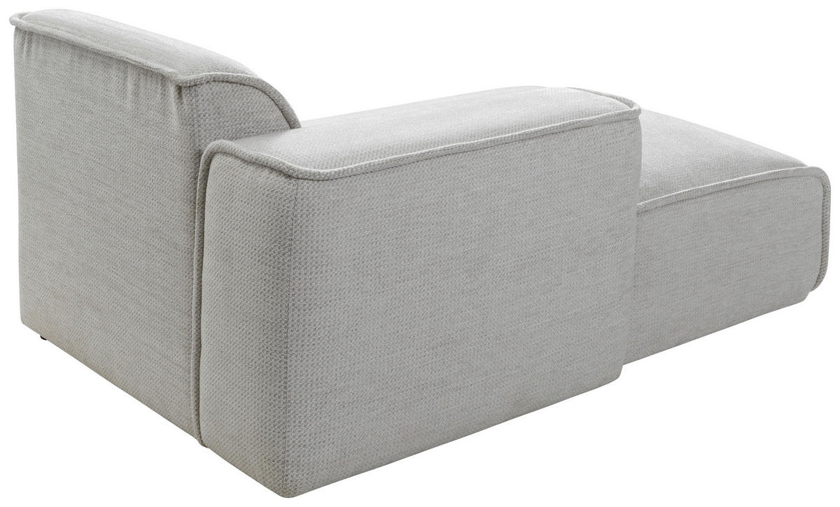 WOHNLANDSCHAFT Flachgewebe Naturfarben  - Schwarz/Naturfarben, Design, Kunststoff/Textil (165/368/211cm) - Lomoco