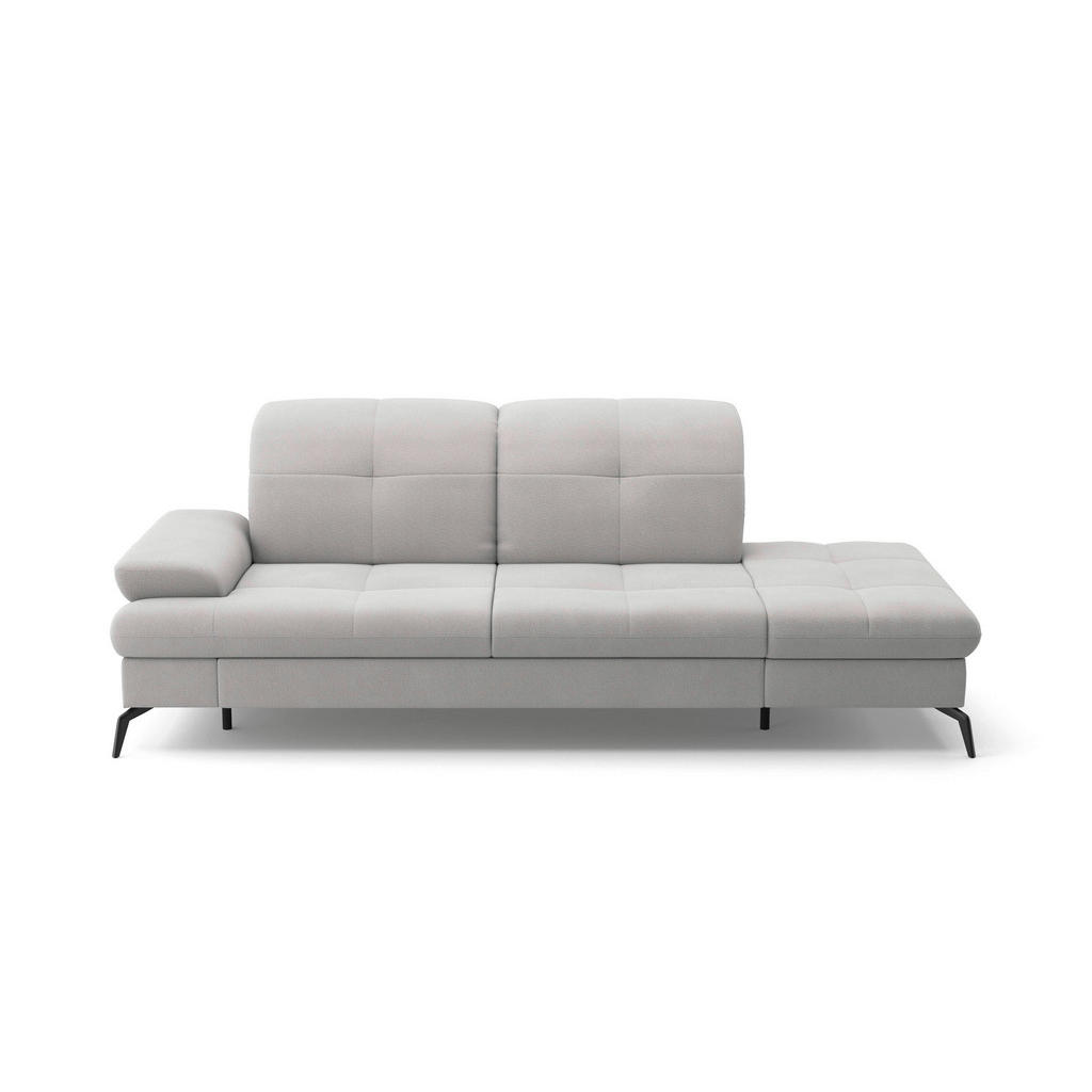 Thumbnail - Sit & More Récamiere, Silber, Textil, 231x90x122 cm, Goldenes M, Oeko-Tex® Standard 100, Made in Europe, DGM-Klimapakt, ...