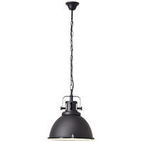 HÄNGELEUCHTE 38/133 cm    - Schwarz, Trend, Glas/Metall (38/133cm) - Brilliant