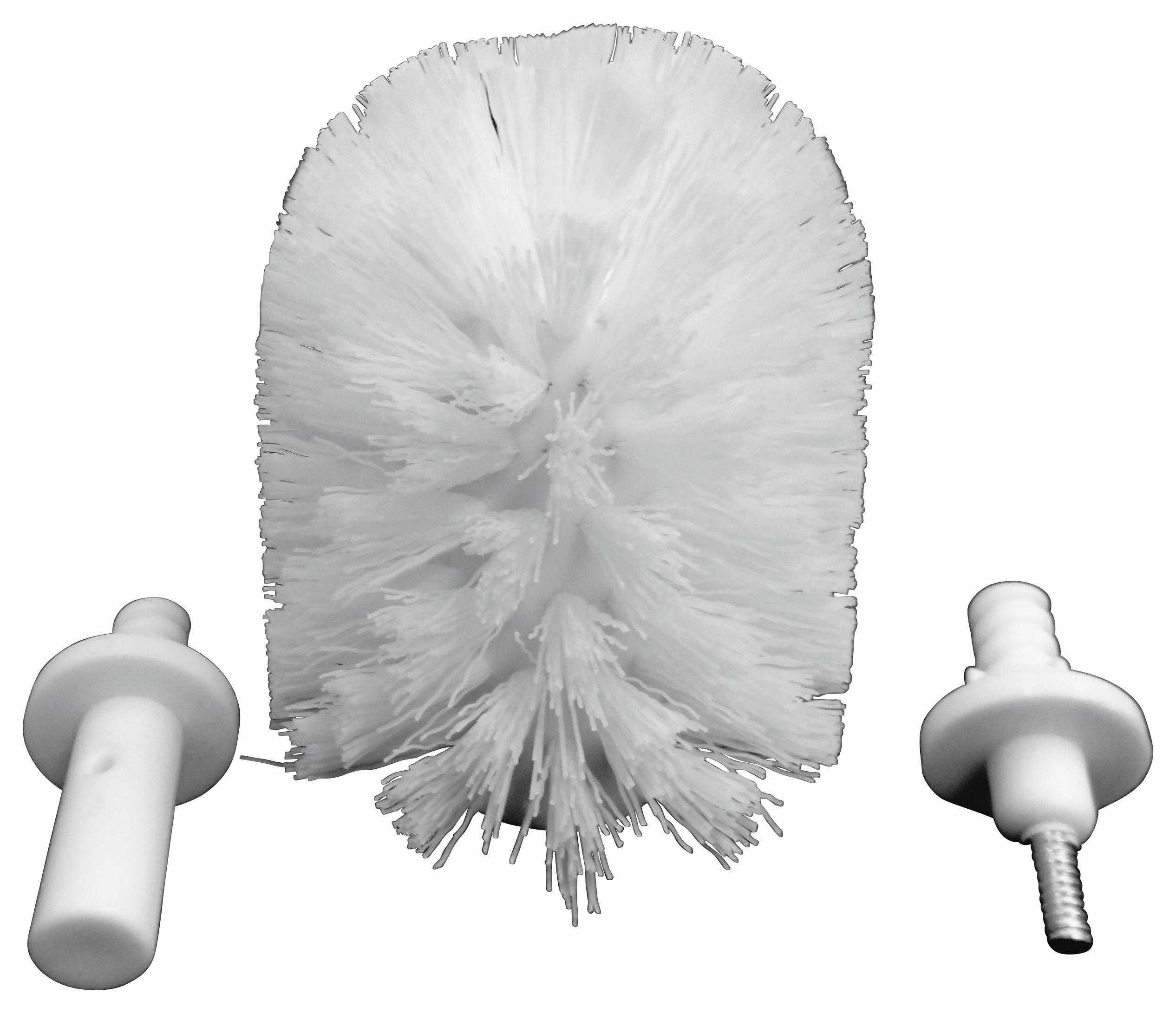 ERSATZBÜRSTENKOPF in   Kunststoff  - Weiss, Basics, Kunststoff (7,5/14cm) - Sadena