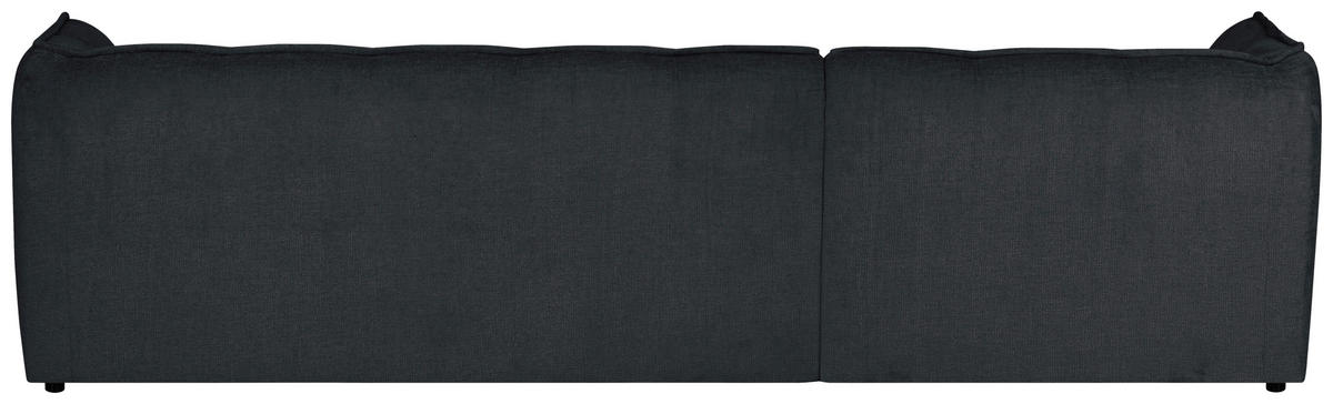ECKSOFA LIVOLI in Chenille Grau  218/260 cm  - Schwarz/Grau, Design, Textil (218/260cm) - MID.YOU