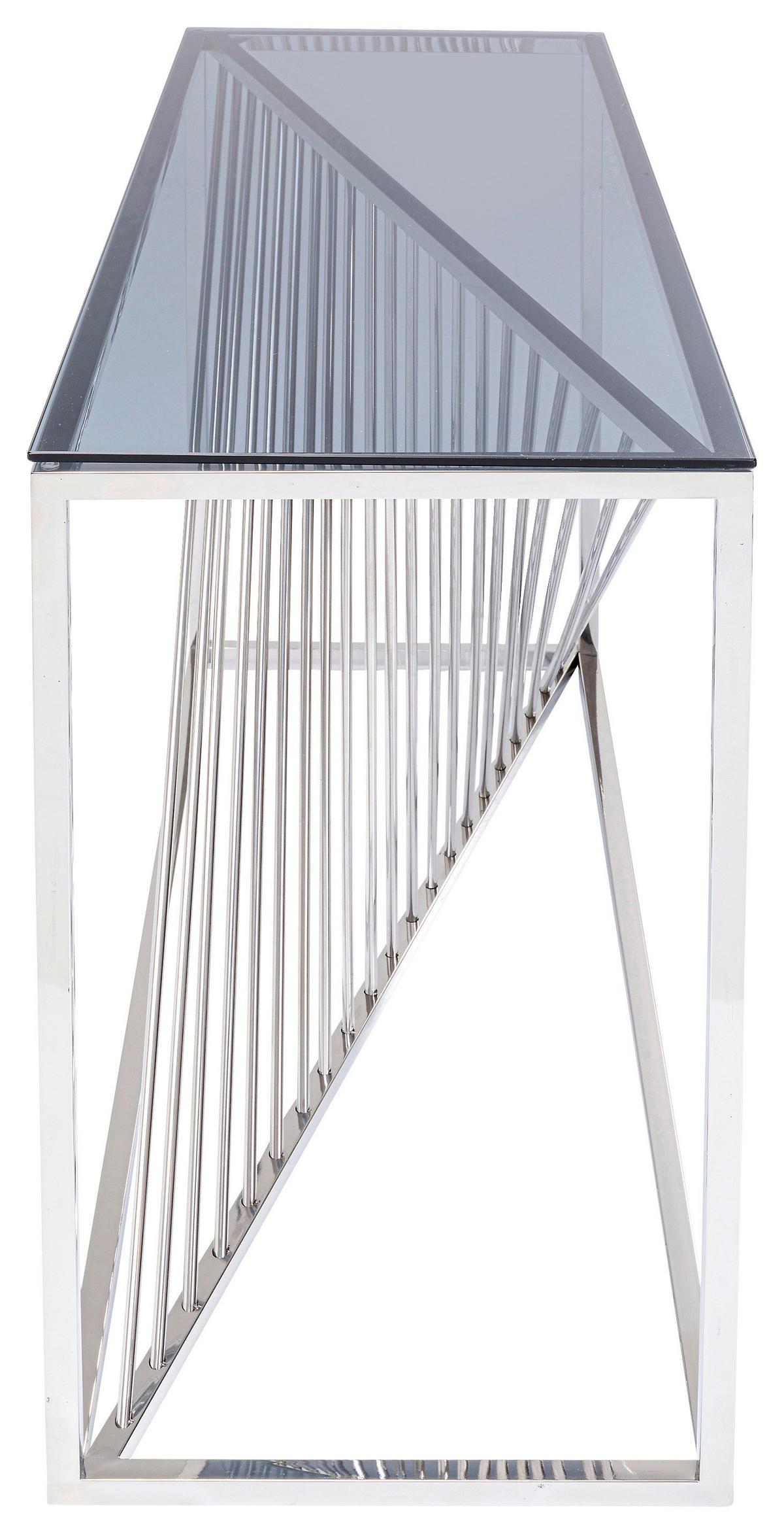 KONSOLENTISCH Silberfarben  - Silberfarben, Design, Glas/Metall (120/40/78cm) - Kare-Design