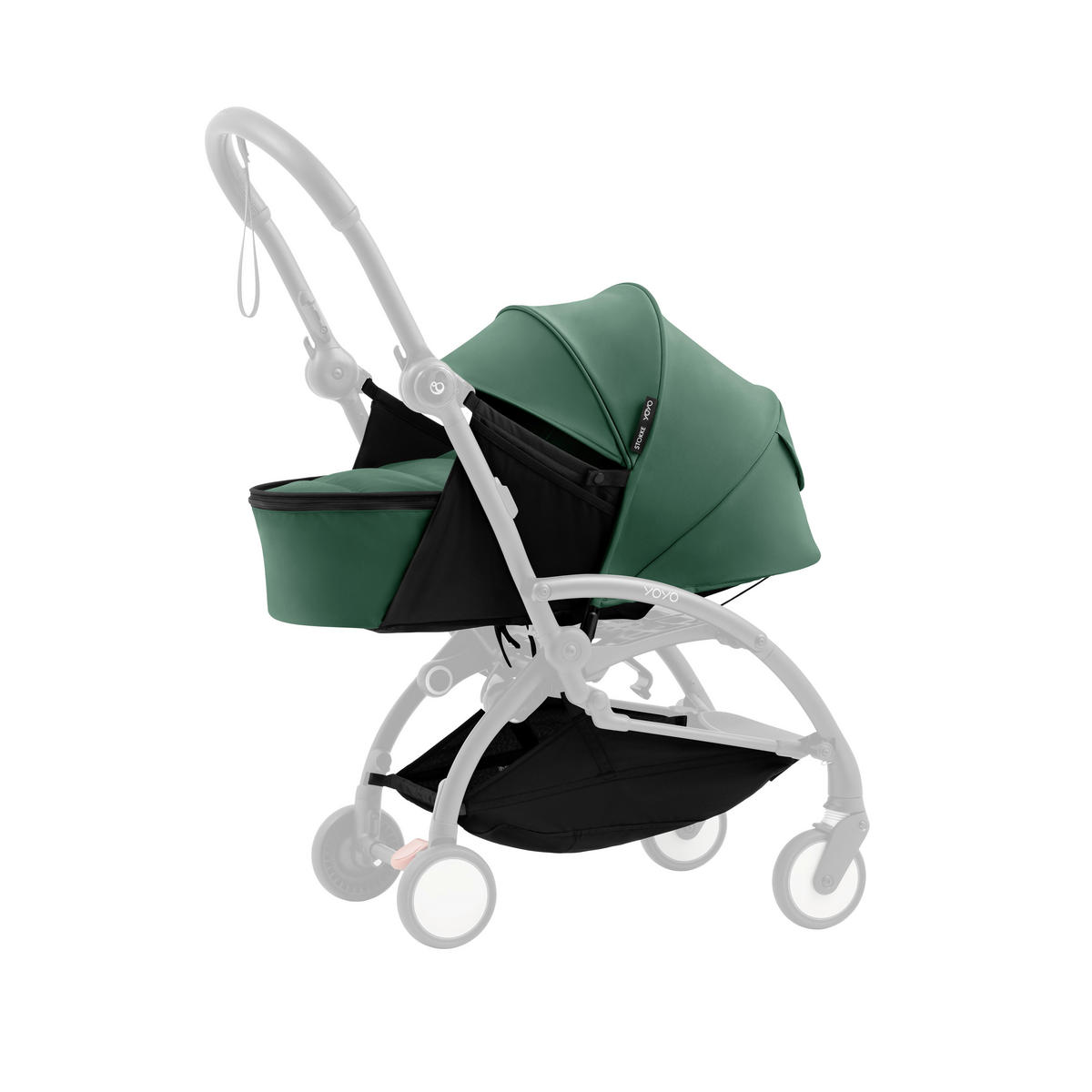 LIEGEWANNE  - Waldgrün, Basics, Textil (45,5/44/77cm) - Stokke