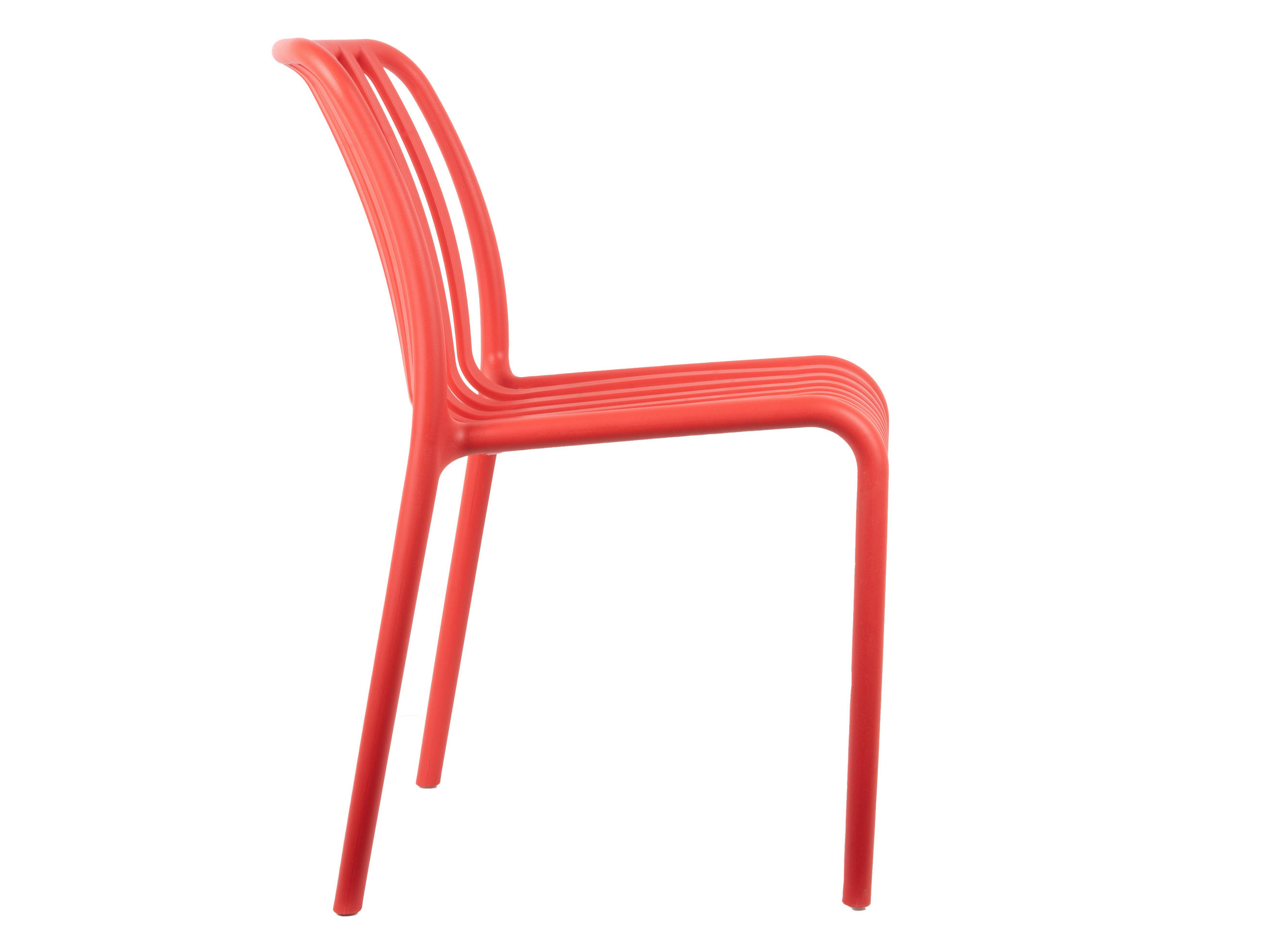 STUHL Hellrot  - Hellrot, Basics, Kunststoff (42/58/79cm) - Leitmotiv