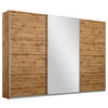 SCHWEBETÜRENSCHRANK in Eichefarben  - Eichefarben/Alufarben, Modern, Holzwerkstoff/Metall (271/230/62cm) - Rauch Möbel