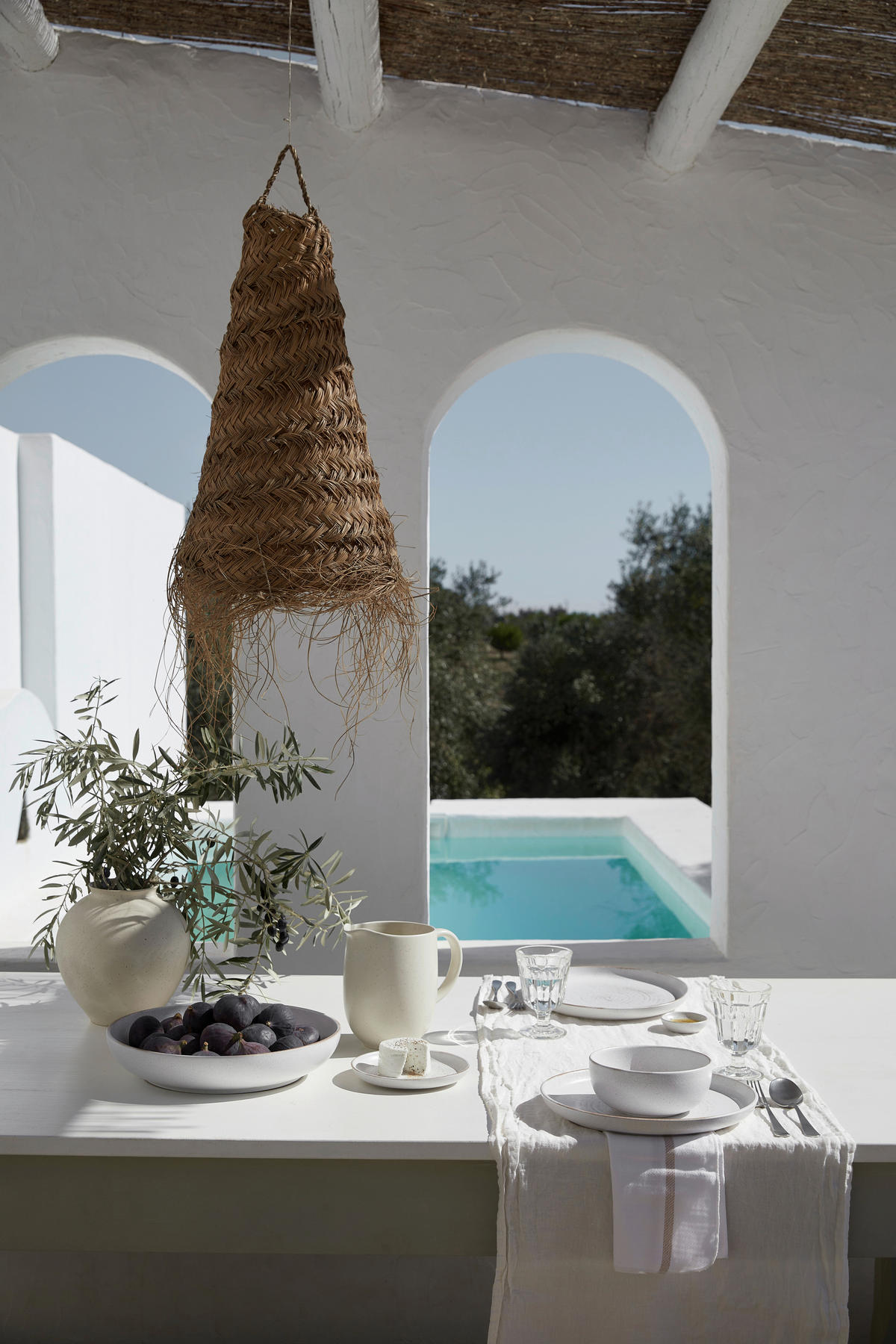 KOMBISERVICE Creme, Weiß VERMONT 12-teilig 4 Personen  - Creme/Weiß, Basics, Keramik - Costa Nova