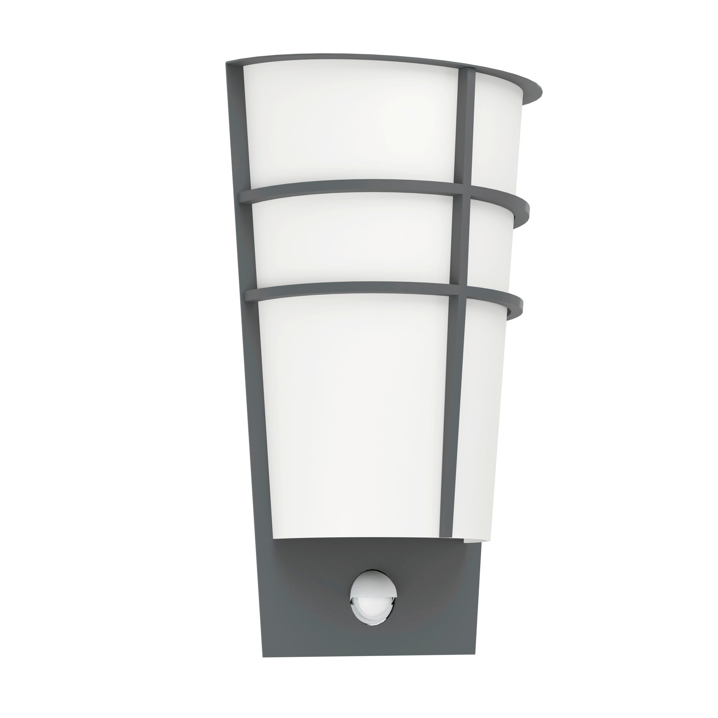 VÄGGLAMPA UTOMHUS - vit/antracit, Klassisk, metall/plast (30/19/12,5cm) - Eglo